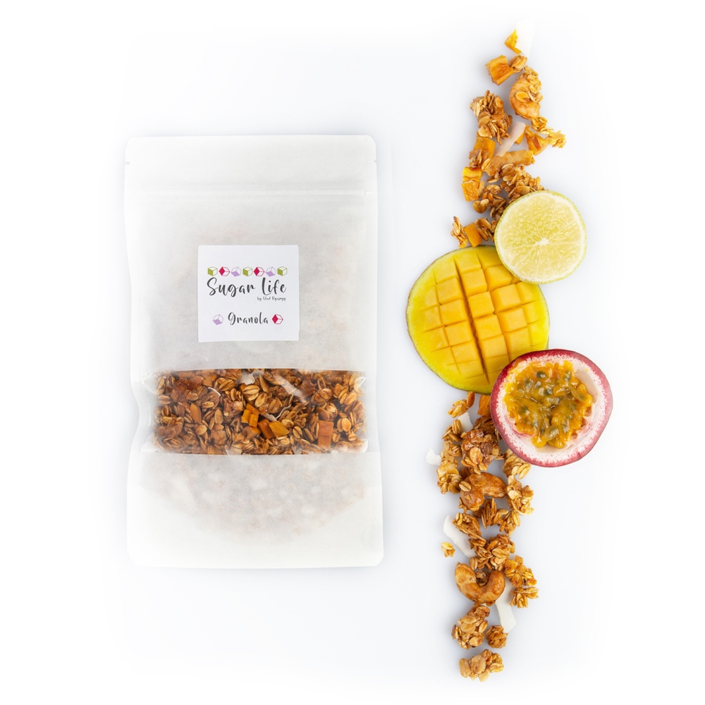 Exotická granola – kokos, mango a mučenka 200g