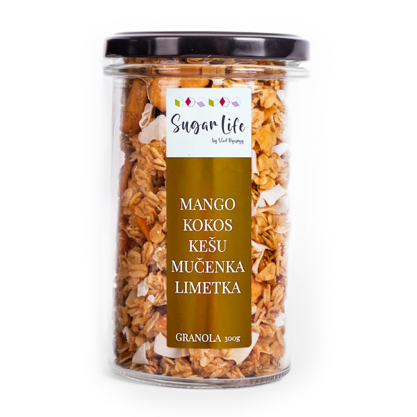Exotická granola – kokos, mango a mučenka 300g